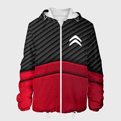 Куртка с капюшоном мужская Citroen: Red Carbon, цвет: 3D-белый