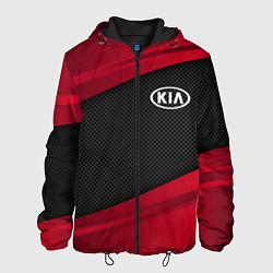 Куртка с капюшоном мужская Kia: Red Sport, цвет: 3D-черный