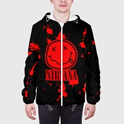 Куртка с капюшоном мужская Nirvana: Blooded Smile, цвет: 3D-белый — фото 2