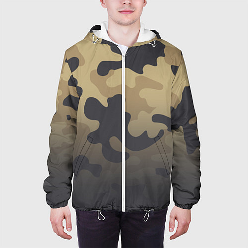 Мужская куртка Camouflage Khaki / 3D-Белый – фото 3