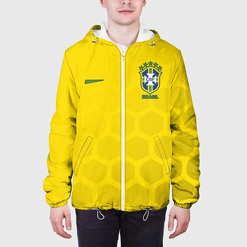 Мужская куртка Brazil Team: WC 2018 / 3D-Белый – фото 3