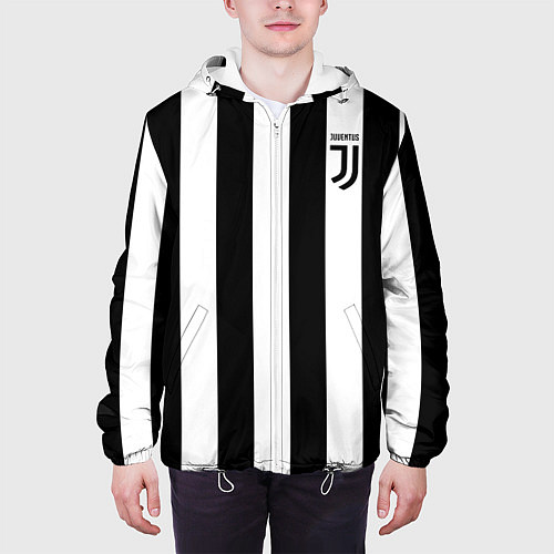 Мужская куртка FC Juventus / 3D-Белый – фото 3