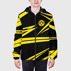 Куртка с капюшоном мужская FC Borussia: BVB Sport, цвет: 3D-черный — фото 2