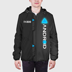 Куртка с капюшоном мужская RK800 Android, цвет: 3D-черный — фото 2