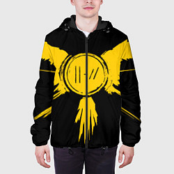 Куртка с капюшоном мужская 21 Pilots: Yellow Bird, цвет: 3D-черный — фото 2