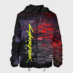 Куртка с капюшоном мужская Cyberpunk 2077, цвет: 3D-черный