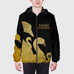 Куртка с капюшоном мужская GUSSI: Gold Edition, цвет: 3D-черный — фото 2