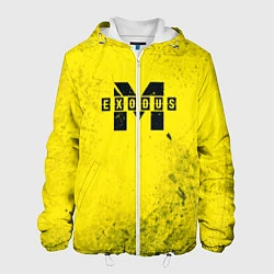 Куртка с капюшоном мужская Metro Exodus: Yellow Grunge, цвет: 3D-белый