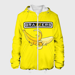 Куртка с капюшоном мужская Brazzers: Yellow Banana, цвет: 3D-белый