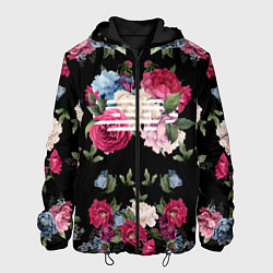 Куртка с капюшоном мужская Big Bang: Flower Road, цвет: 3D-черный