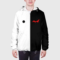 Куртка с капюшоном мужская MONOKUMA Eyes, цвет: 3D-белый — фото 2