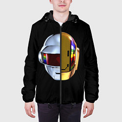 Куртка с капюшоном мужская Daft Punk: Smile Helmet, цвет: 3D-черный — фото 2