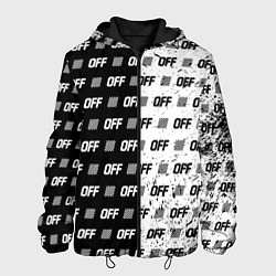 Куртка с капюшоном мужская Off-White: Black & White, цвет: 3D-черный