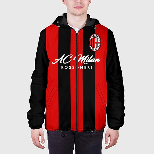 Мужская куртка AC Milan / 3D-Черный – фото 3