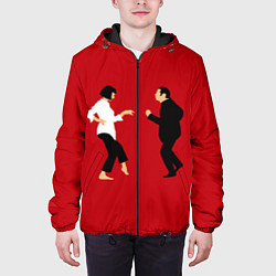 Куртка с капюшоном мужская Криминальное чтиво, цвет: 3D-черный — фото 2