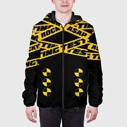 Куртка с капюшоном мужская ASAP Rocky Testing, цвет: 3D-черный — фото 2