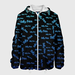 Куртка с капюшоном мужская Sally Face: Blue Pattern, цвет: 3D-белый