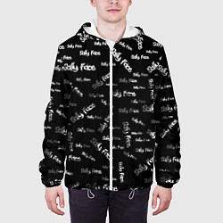 Куртка с капюшоном мужская Sally Face: Black Pattern, цвет: 3D-белый — фото 2