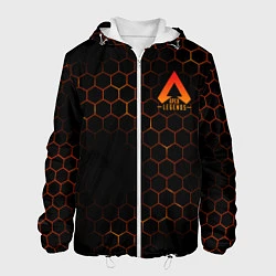 Куртка с капюшоном мужская Apex Legends: Orange Carbon, цвет: 3D-белый