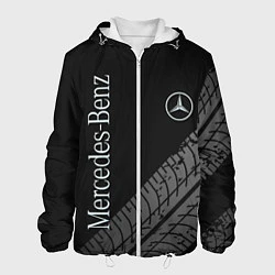Куртка с капюшоном мужская Mercedes AMG: Street Style, цвет: 3D-белый