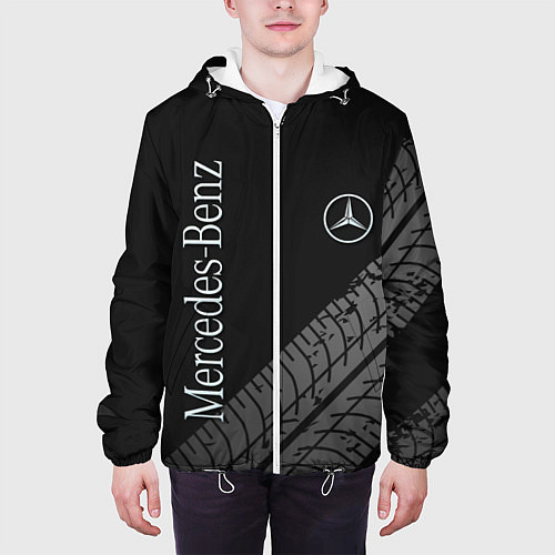 Мужская куртка Mercedes AMG: Street Style / 3D-Белый – фото 3