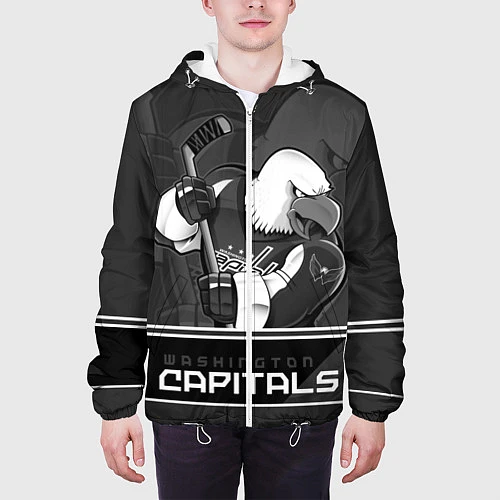 Мужская куртка Washington Capitals: Mono / 3D-Белый – фото 3