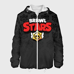 Куртка с капюшоном мужская Brawl Stars: Black Team, цвет: 3D-белый
