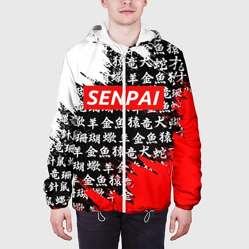 Мужская куртка SENPAI / 3D-Белый – фото 3