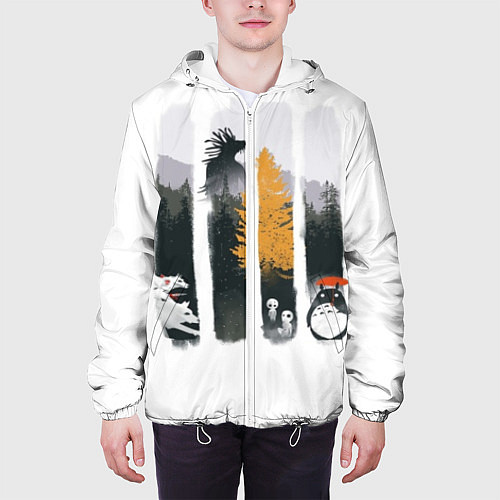 Мужская куртка Хранители Леса / 3D-Белый – фото 3