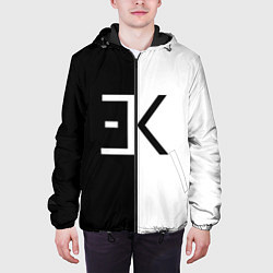 Куртка с капюшоном мужская Егор Крид: ЕК, цвет: 3D-черный — фото 2