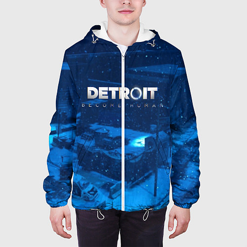 Мужская куртка Detroit: Become Human / 3D-Белый – фото 3