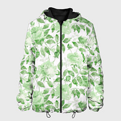 Куртка с капюшоном мужская Пышная растительность, цвет: 3D-черный