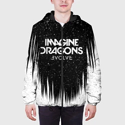 Куртка с капюшоном мужская IMAGINE DRAGONS, цвет: 3D-черный — фото 2