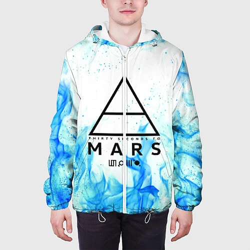 Мужская куртка 30 SECONDS TO MARS / 3D-Белый – фото 3
