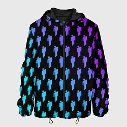 Куртка с капюшоном мужская Billie Eilish: Neon Pattern, цвет: 3D-черный
