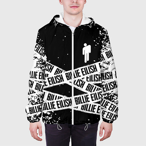 Мужская куртка BILLIE EILISH: Black Tape / 3D-Белый – фото 3