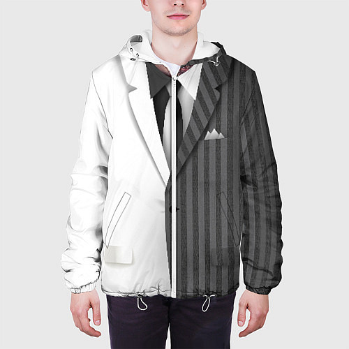 Мужская куртка Двойной костюм / 3D-Белый – фото 3