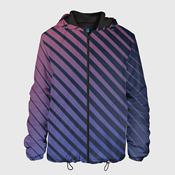 Куртка с капюшоном мужская Геометрические лучи, цвет: 3D-черный