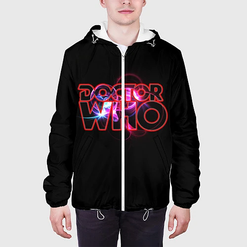 Мужская куртка Doctor Who / 3D-Белый – фото 3