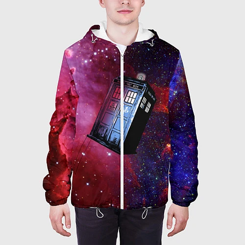 Мужская куртка Doctor Who / 3D-Белый – фото 3