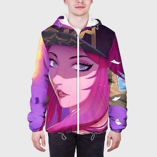 Мужская куртка League Of Legends Акали / 3D-Белый – фото 3