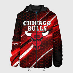 Куртка с капюшоном мужская CHICAGO BULLS, цвет: 3D-черный