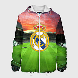 Куртка с капюшоном мужская FC Real Madrid, цвет: 3D-белый