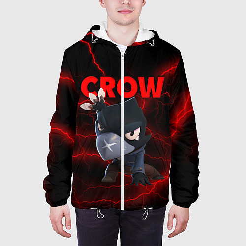 Мужская куртка Brawl Stars CROW / 3D-Белый – фото 3