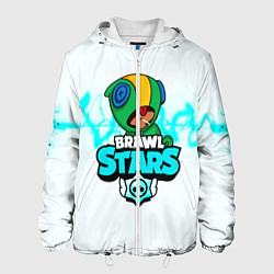 Куртка с капюшоном мужская BRAWL STARS LEON, цвет: 3D-белый