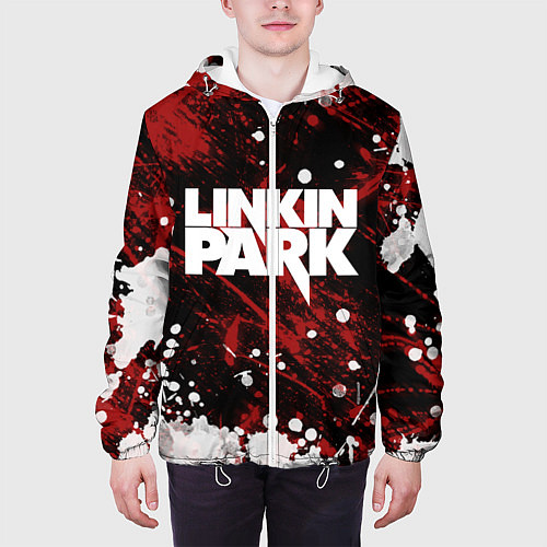 Мужская куртка Linkin Park / 3D-Белый – фото 3