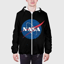 Куртка с капюшоном мужская NASA Краски, цвет: 3D-белый — фото 2