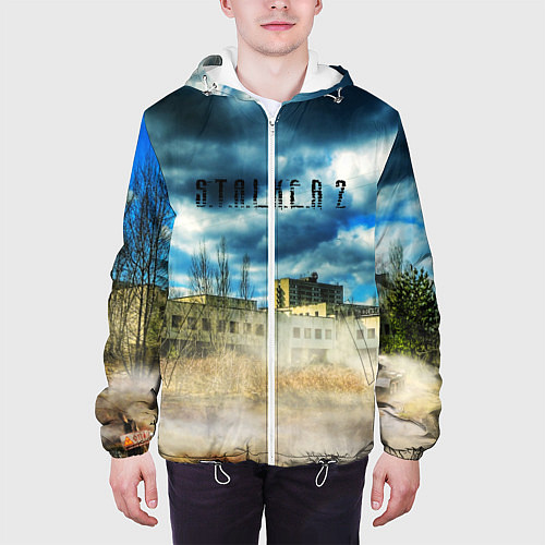 Мужская куртка STALKER 2Чернобыль / 3D-Белый – фото 3