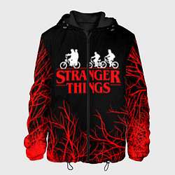 Куртка с капюшоном мужская STRANGER THINGS, цвет: 3D-черный