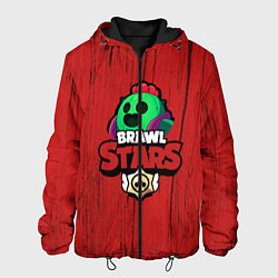 Куртка с капюшоном мужская Brawl Stars SPIKE, цвет: 3D-черный